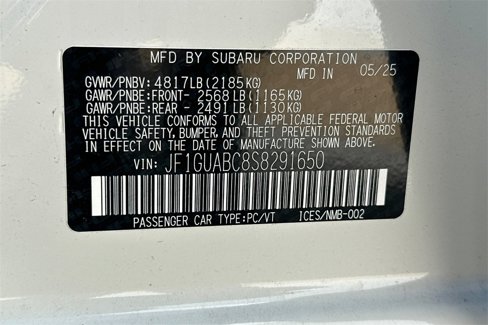 New 2025 Subaru Impreza 2.0i image 35