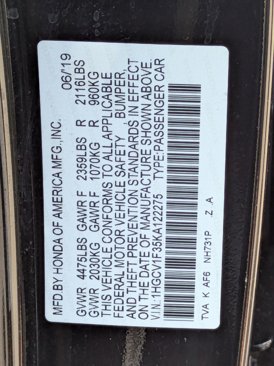 Certified 2019 Honda Accord Sport image 25
