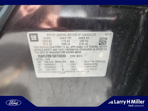 Used 2016 Chevrolet Equinox LT w/ Convenience Package image 24