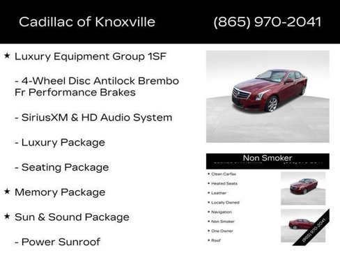 Used 2014 Cadillac ATS Luxury w/ Sun And Sound Package image 8