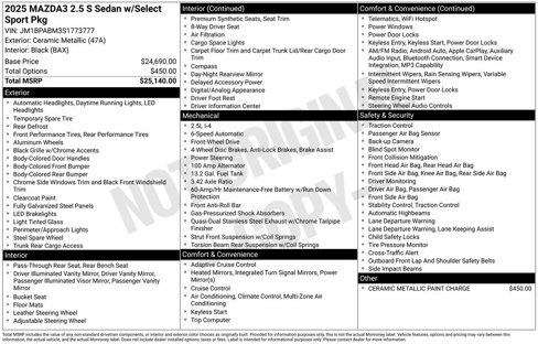 Certified 2025 MAZDA MAZDA3 s image 4