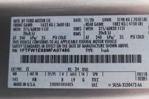 Used 2021 Ford F150 Lariat w/ Equipment Group 502A High image 34