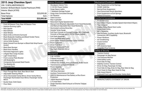 Used 2015 Jeep Cherokee Sport image 6
