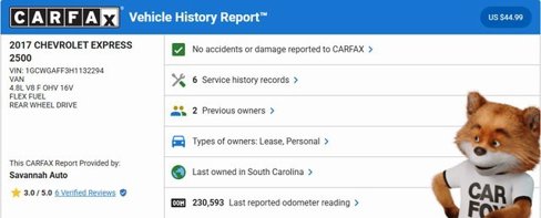 Used 2017 Chevrolet Express 2500 image 3