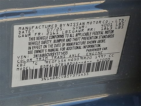 New 2025 Nissan Sentra SV w/ Lighting Package image 10