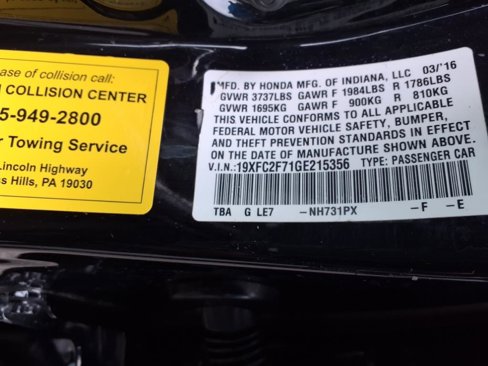 Used 2016 Honda Civic EX image 32