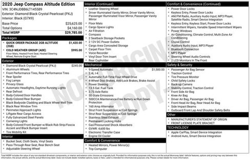 Certified 2020 Jeep Compass Latitude image 10