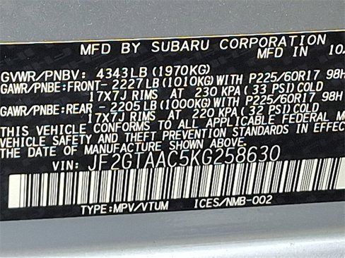 Used 2019 Subaru Crosstrek 2.0i image 25
