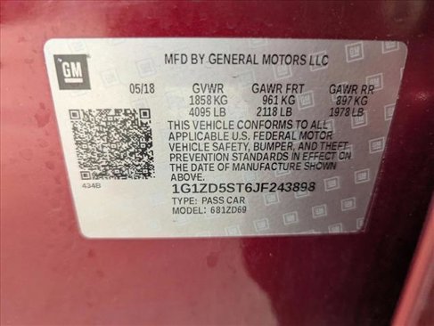 Used 2018 Chevrolet Malibu LT w/ Leather Package image 19