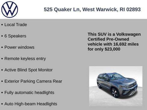 Certified 2024 Volkswagen Taos S image 7