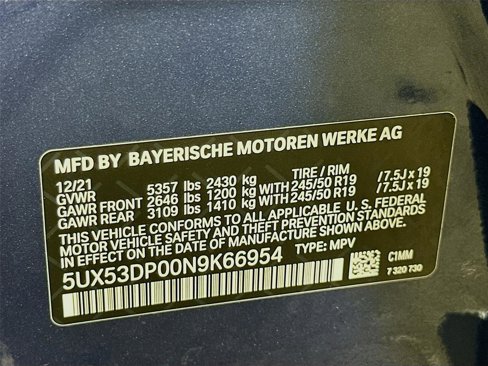 Certified 2022 BMW X3 xDrive30i w/ Convenience Package image 33