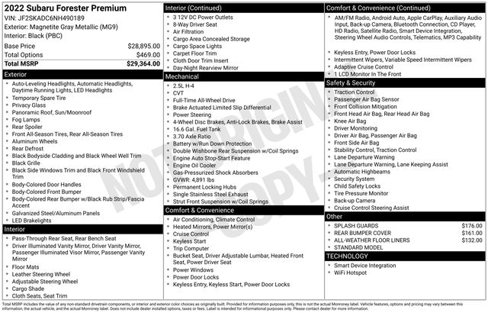 Certified 2022 Subaru Forester Premium image 28