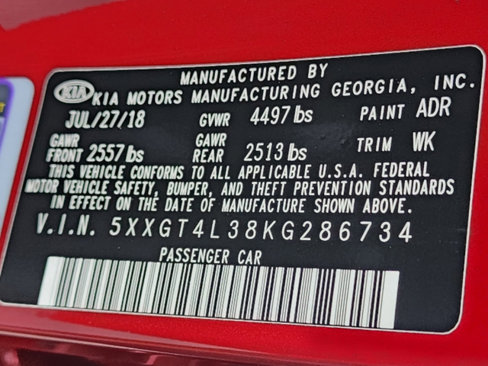 Used 2019 Kia Optima S w/ S Panoramic Sunroof Package image 35