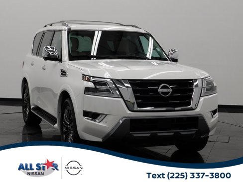 Certified 2024 Nissan Armada Platinum w/ Captain's Chairs Package image 1
