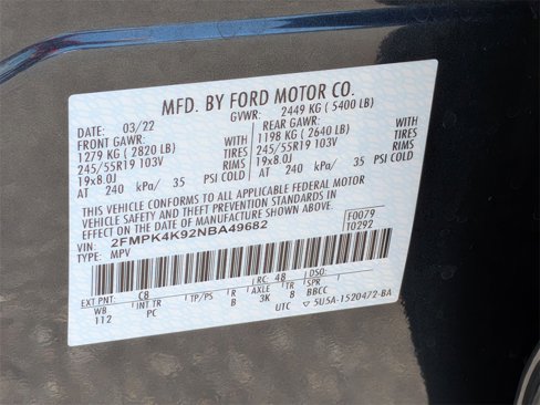 Used 2022 Ford Edge Titanium w/ Equipment Group 301A image 32