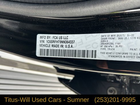 Used 2022 RAM 1500 Limited w/ (RED) Edition image 34