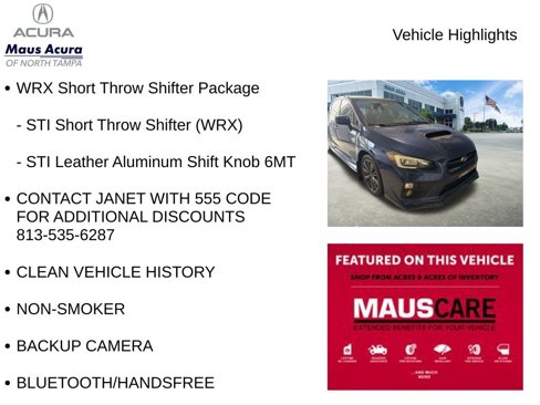 Used 2015 Subaru WRX Limited image 8