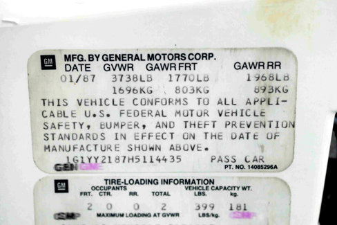 Used 1987 Chevrolet Corvette Coupe image 98