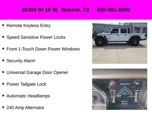 Used 2020 Jeep Gladiator Sport w/ Quick Order Package 24S image 27
