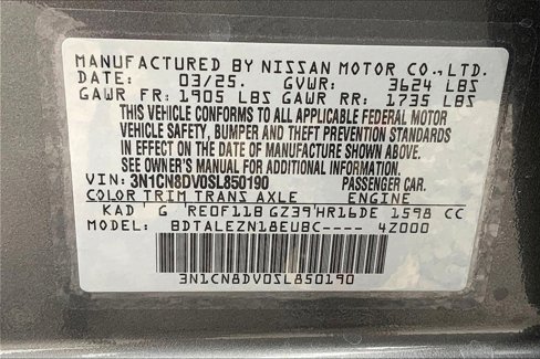 New 2025 Nissan Versa S w/ S Plus Package image 13
