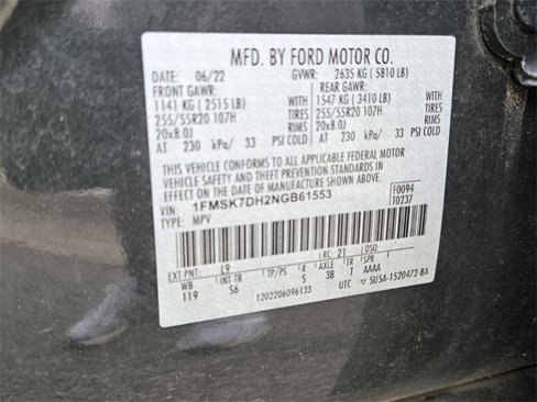 Used 2022 Ford Explorer XLT w/ Equipment Group 202A image 19