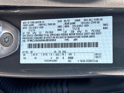 Certified 2022 Ford Escape SE image 30