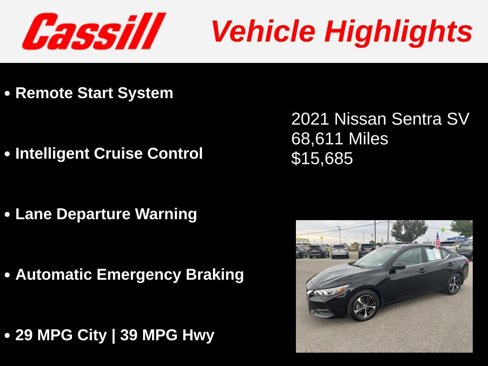 Used 2021 Nissan Sentra SV image 3