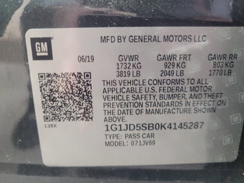 Used 2019 Chevrolet Sonic LT w/ Convenience Package image 33