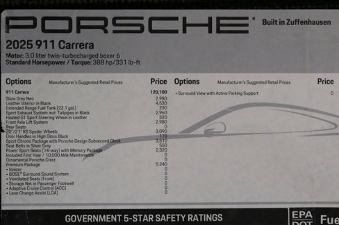 Used 2025 Porsche 911 Carrera w/ Premium Package image 22