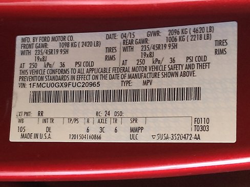 Used 2015 Ford Escape SE w/ SE Chrome Package image 33