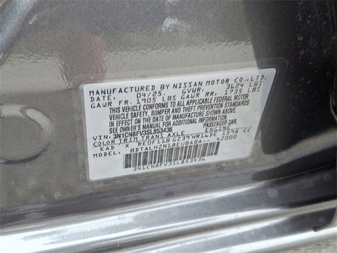 New 2025 Nissan Versa SR w/ Trunk Package image 21