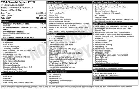 Used 2024 Chevrolet Equinox LT w/ LPO, Floor Liner Package image 11