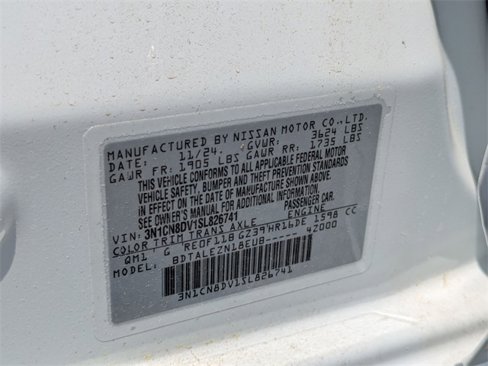 New 2025 Nissan Versa S w/ Trunk Package image 29