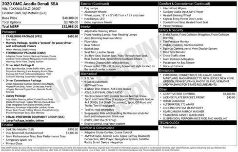 Used 2020 GMC Acadia Denali w/ Trailering Package image 38