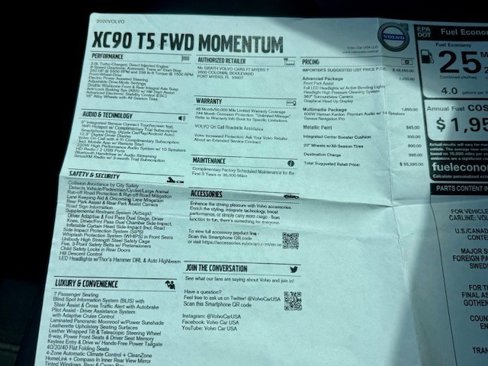 Used 2020 Volvo XC90 T5 Momentum image 22