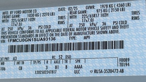 New 2025 Ford Escape Active image 54