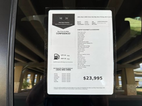 Used 2021 RAM 1500 Big Horn image 33