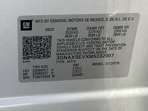 Used 2021 Chevrolet Equinox LS w/ LS Convenience Package image 32