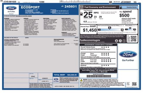 Certified 2018 Ford EcoSport S image 4