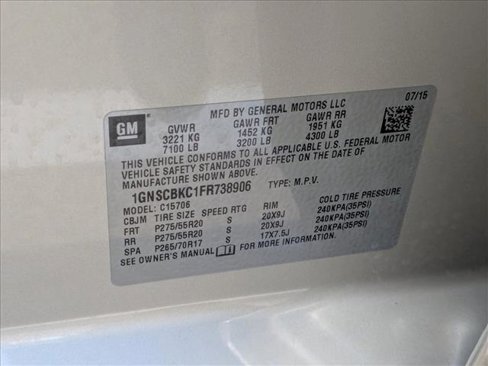 Used 2015 Chevrolet Tahoe LT w/ Luxury Package image 24
