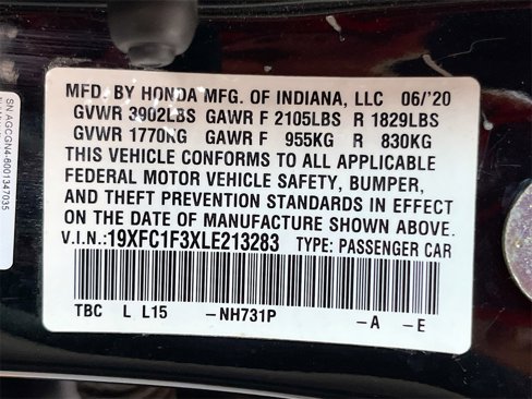 Used 2020 Honda Civic EX image 31