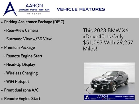 Used 2023 BMW X6 xDrive40i w/ Premium Package image 8