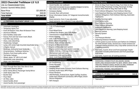 Used 2022 Chevrolet TrailBlazer LS image 25