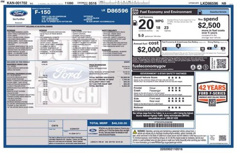 Certified 2020 Ford F150 XLT w/ Equipment Group 302A Luxury image 2