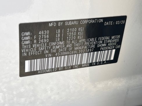 Certified 2020 Subaru Legacy 2.5i Sport w/ Popular Package #2 image 31