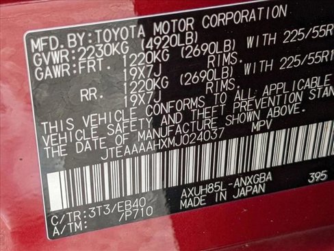 Used 2021 Toyota Venza XLE w/ Carpet Mat Package (TMS) image 22