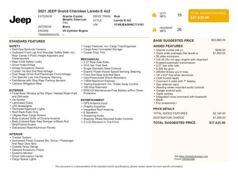 Used 2021 Jeep Grand Cherokee Laredo image 41