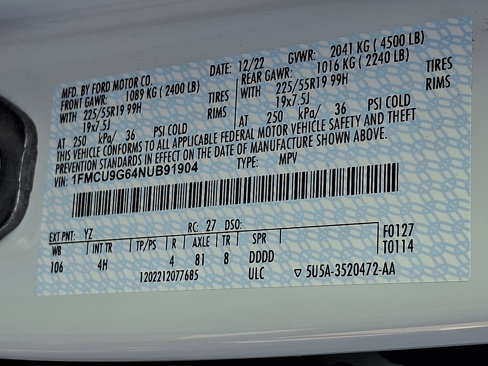 Certified 2022 Ford Escape SE w/ SE Sport Appearance Package image 25