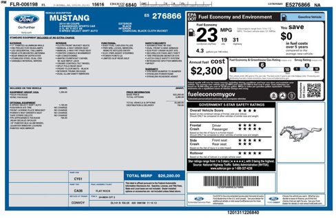 Used 2014 Ford Mustang Coupe w/ Equipment Group 102A image 7