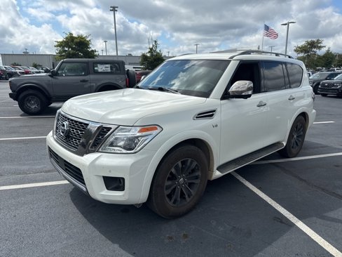 Used 2019 Nissan Armada Platinum w/ Captain's Chairs Package image 2